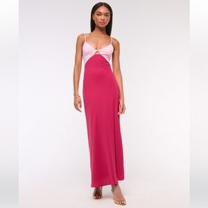 Sold on Depop Abercrombie Julia Slip Cut-Out Maxi Dress